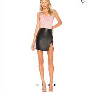 Faux Leather Skirt